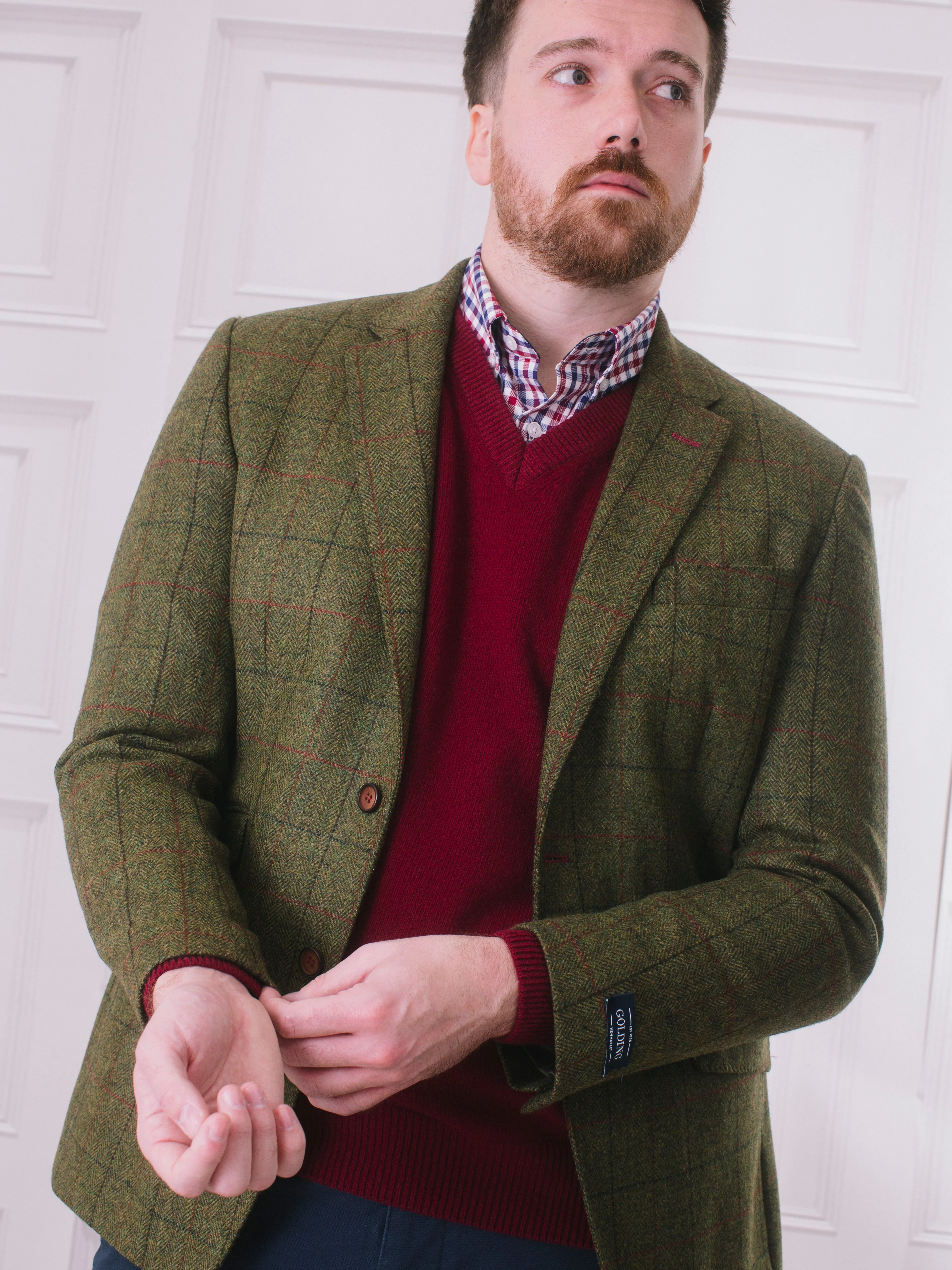 Golding Cockfield Herringbone Tweed Jacket