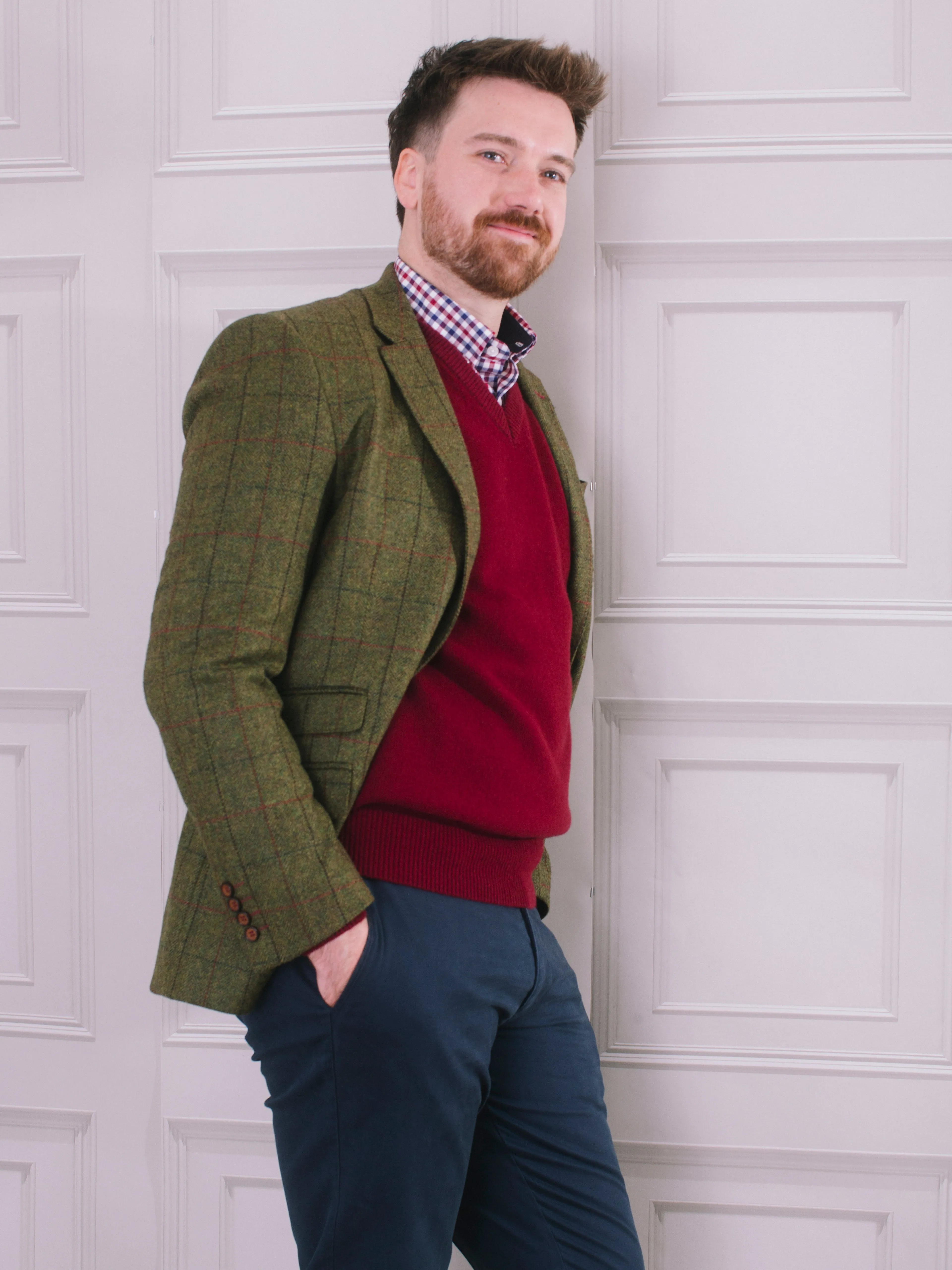 Golding Cockfield Herringbone Tweed Jacket