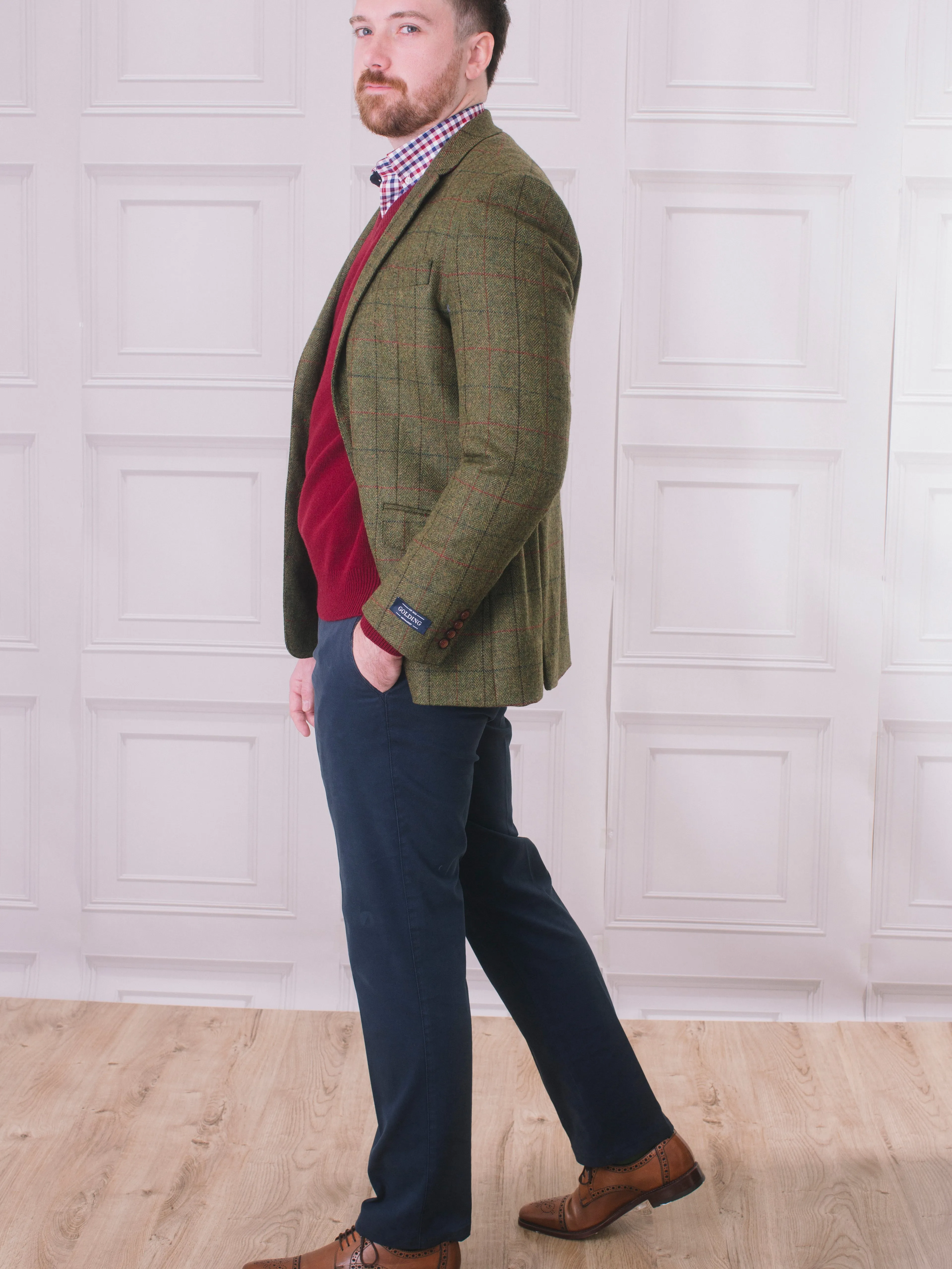 Golding Cockfield Herringbone Tweed Jacket