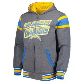 Gray Los Angeles Chargers Extreme Hoodie