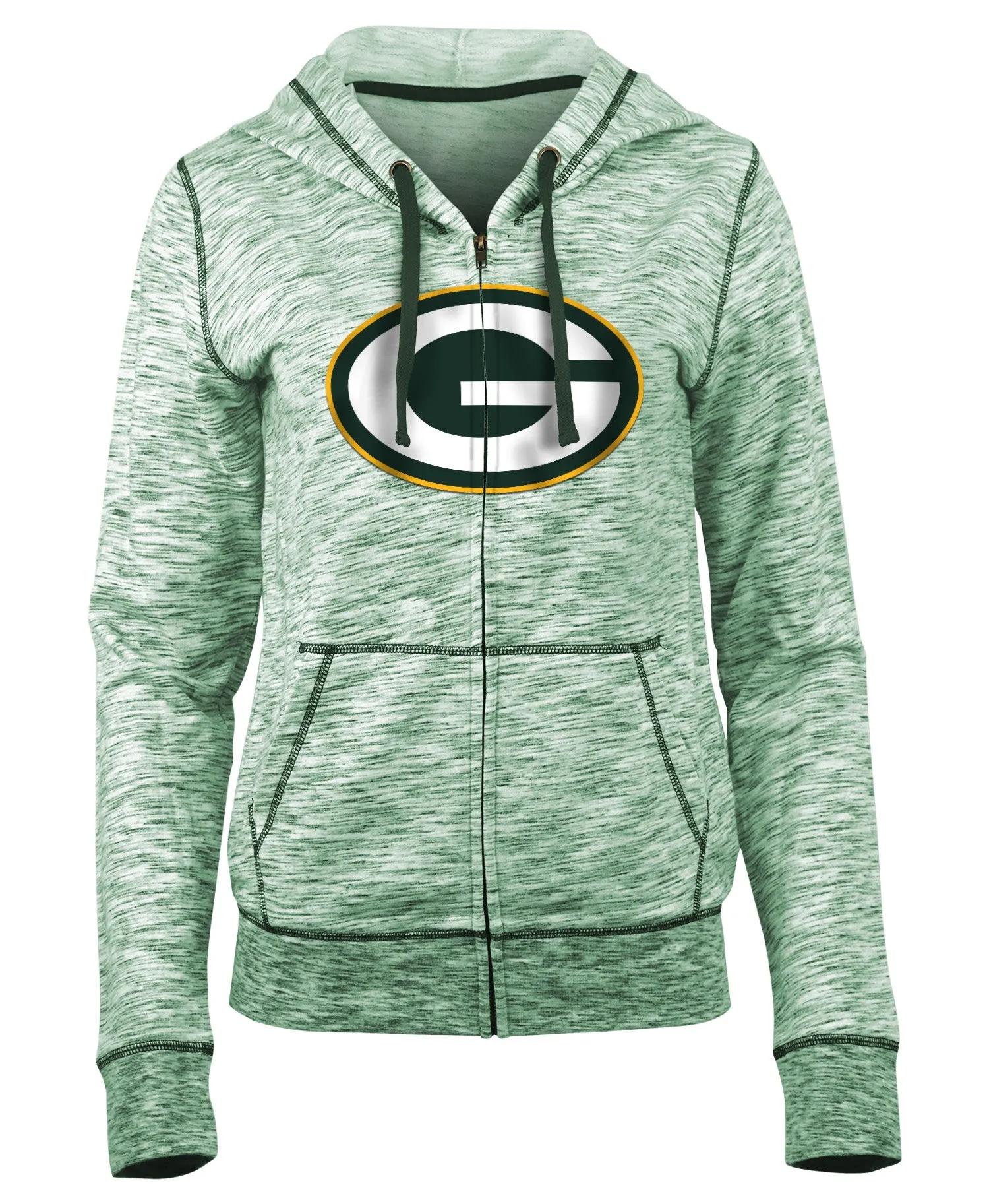 Green Bay Packers Defense Space Dye Zip Hoodie