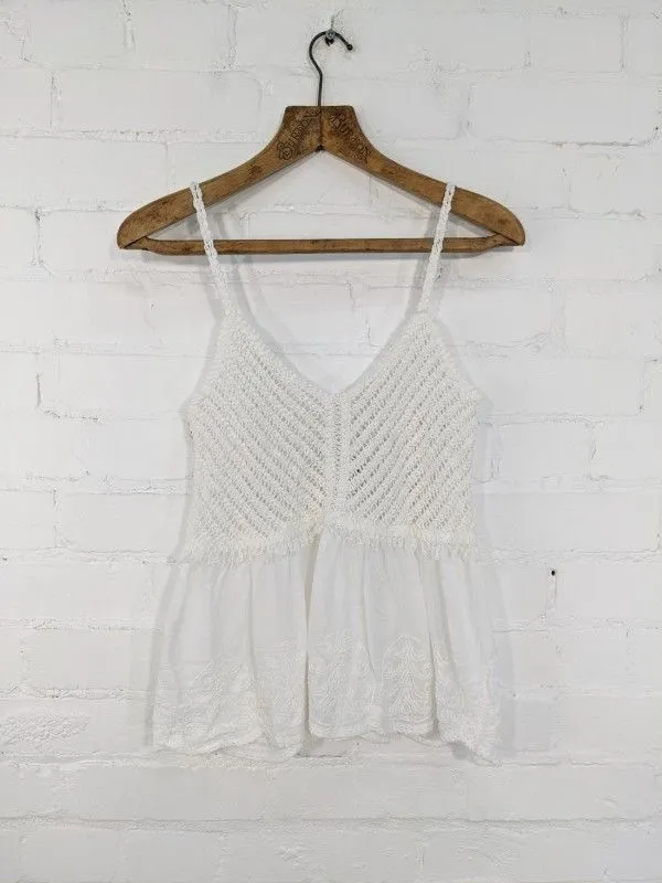 Gringo Crochet Frill Vest Top