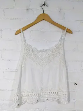 Gringo Strappy White Vest Top