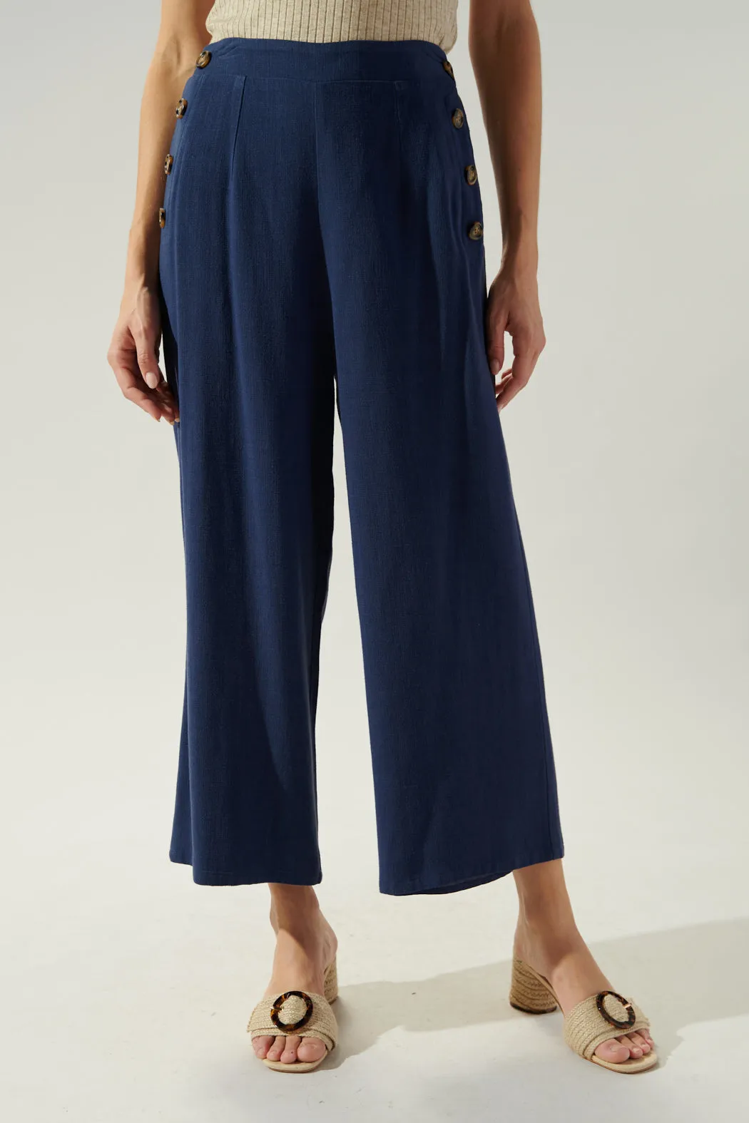 Heron Linen Wide Leg Pants