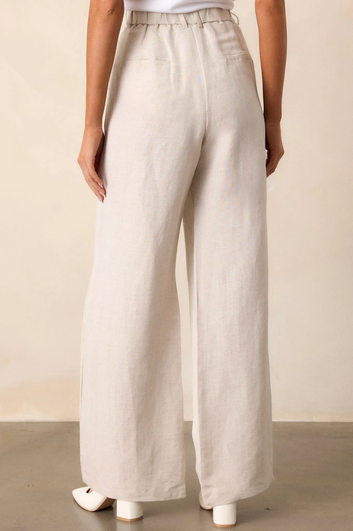 Horizon Hideaway Beige Straight Leg Pants