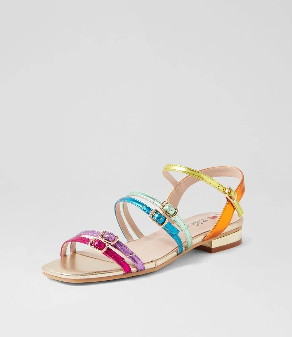 I LOVE BILLY Nondell Bright Metallic Sandals