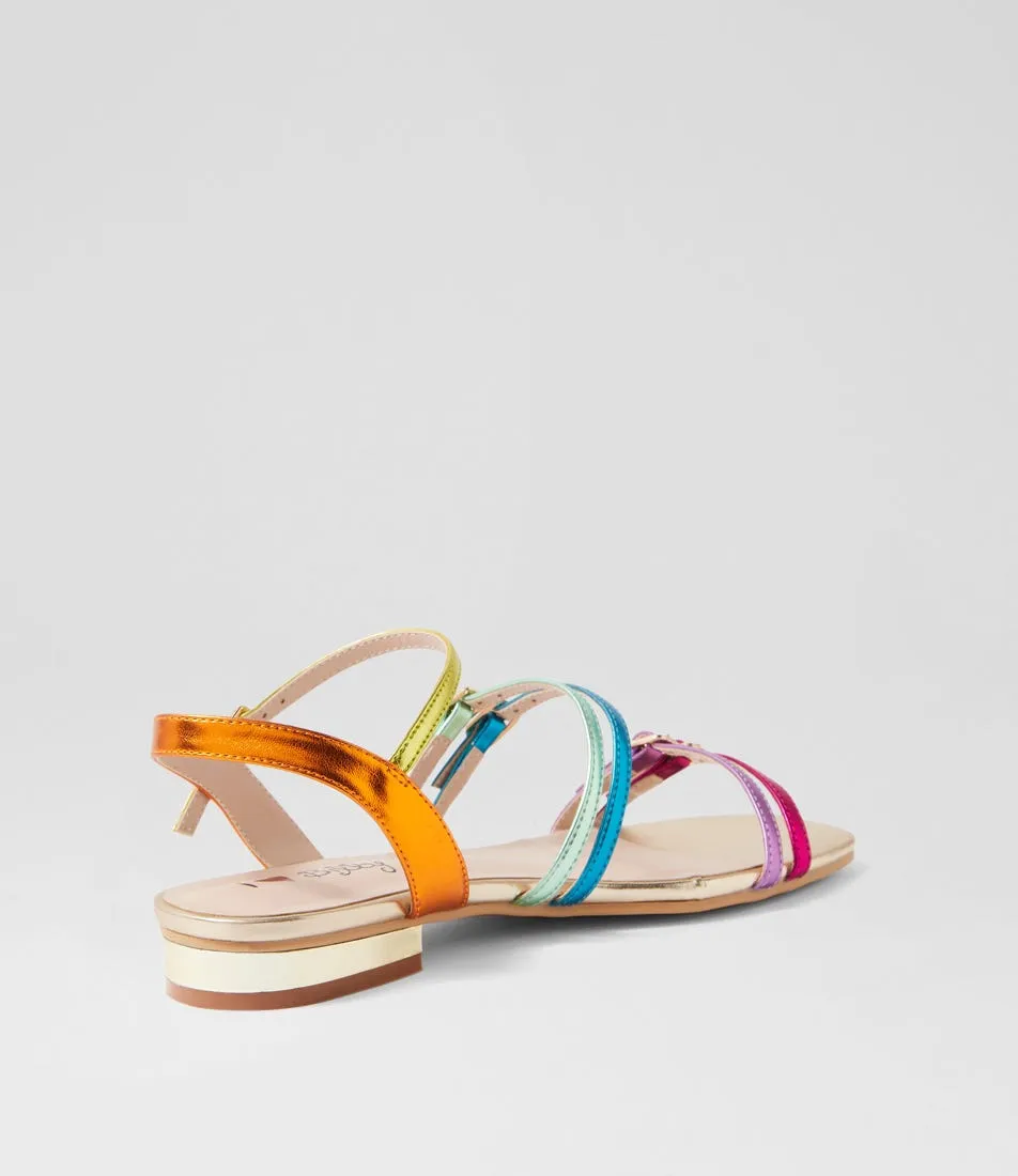 I LOVE BILLY Nondell Bright Metallic Sandals