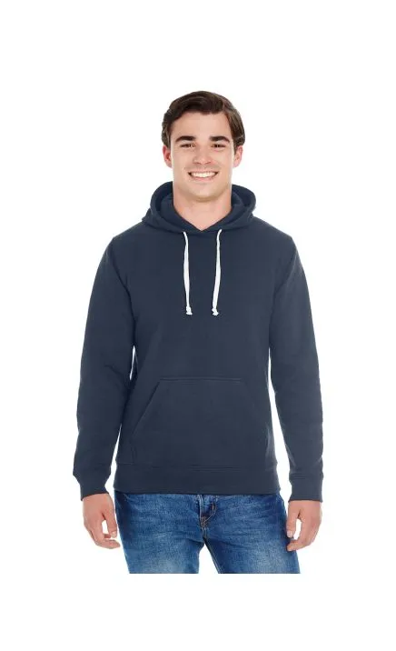 J America JA8871 Adult Triblend Pullover Fleece Hooded Sweatshirt