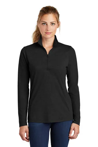 JH LST407 Sport-Tek  Ladies PosiCharge  Tri-Blend Wicking 1/4-Zip Pullover