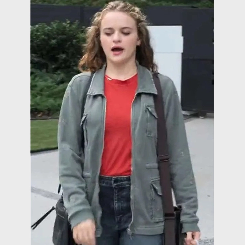 Joey King Film A Family Affair 2024 Zara Ford Cotton Grey Jacket