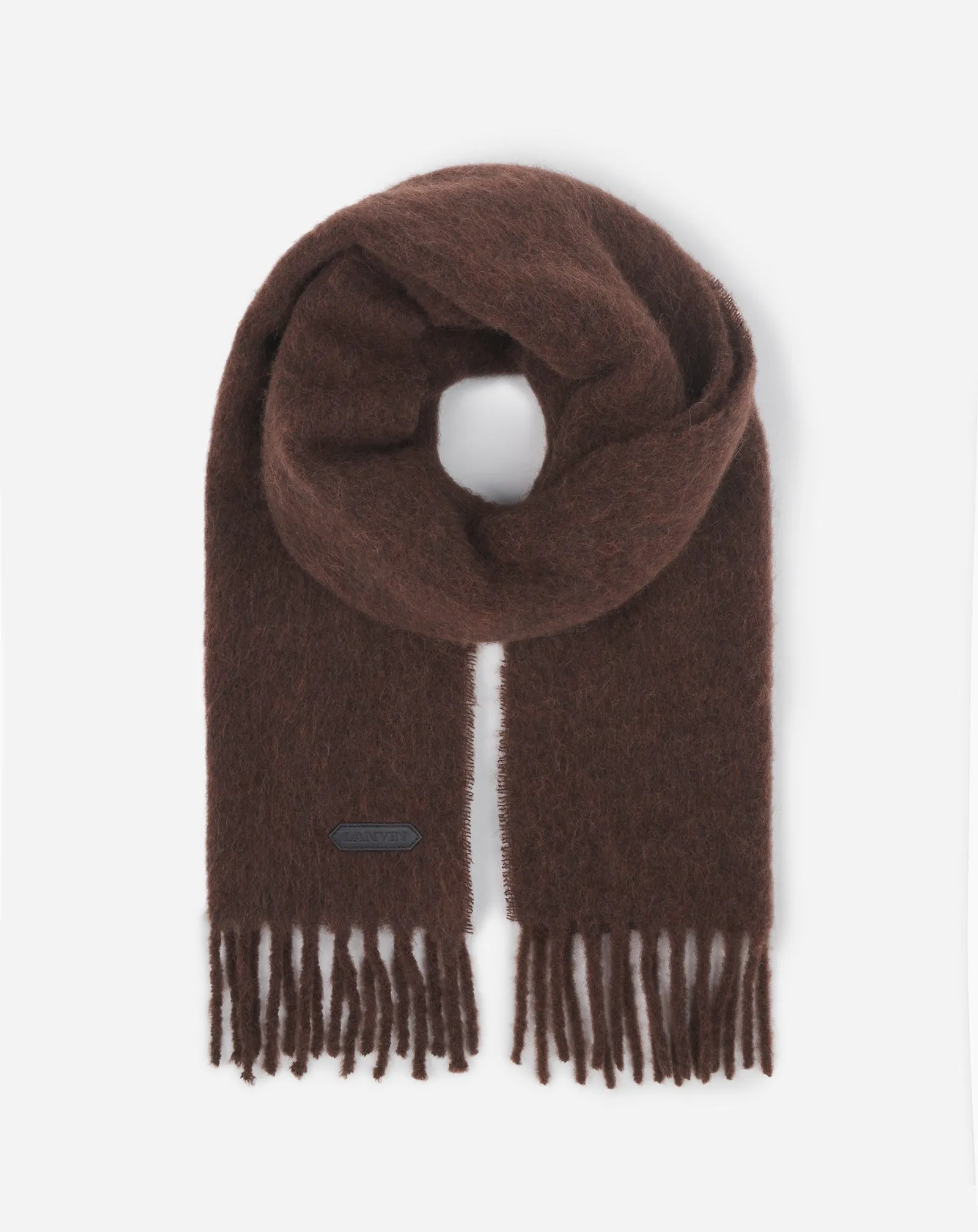 LANVIN FRINGED SCARF IN WOOL