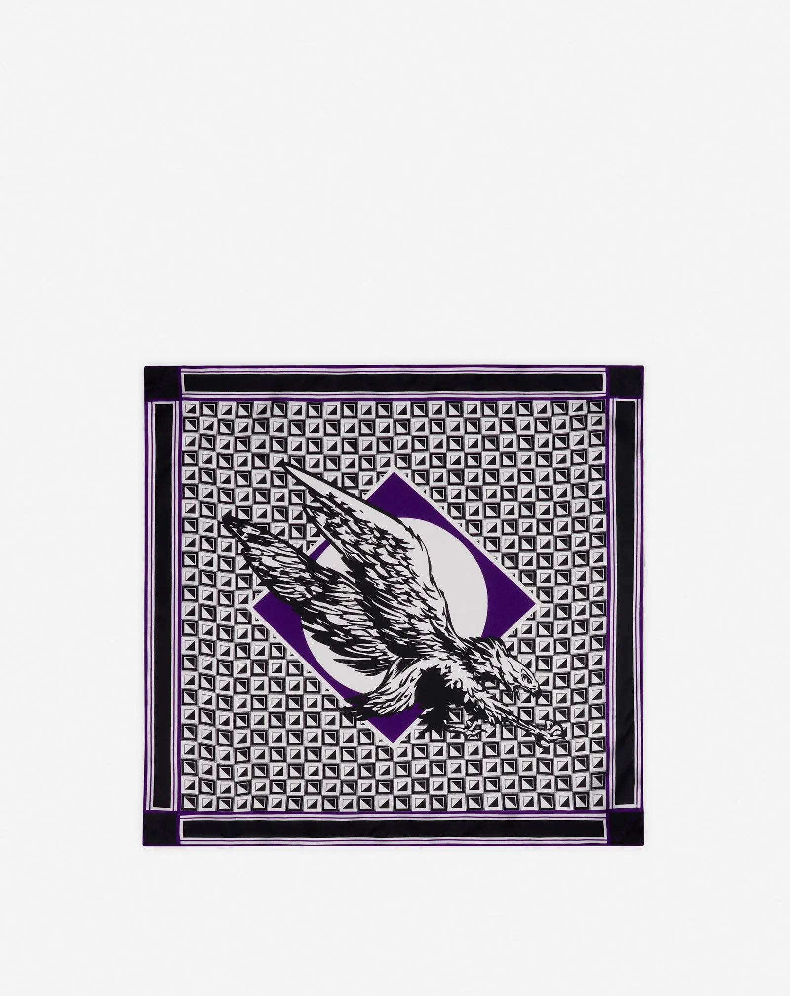 LANVIN x FUTURE SCARF EAGLE PRINT AND SILK TRIANGLES