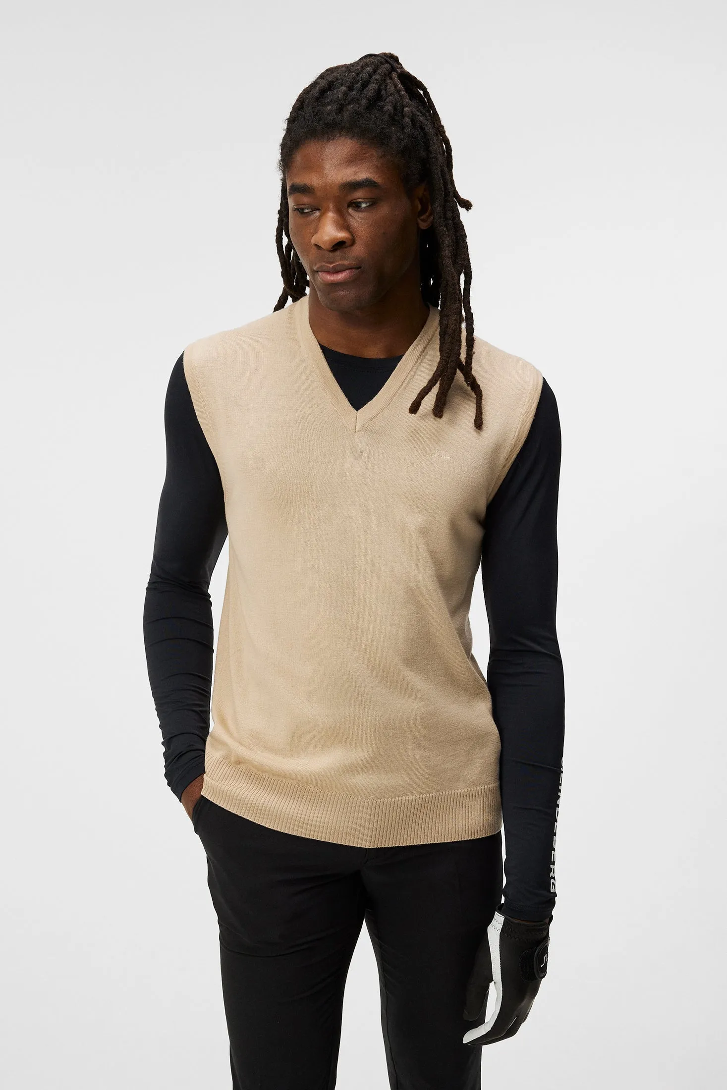 Liam Knitted Vest / Safari Beige