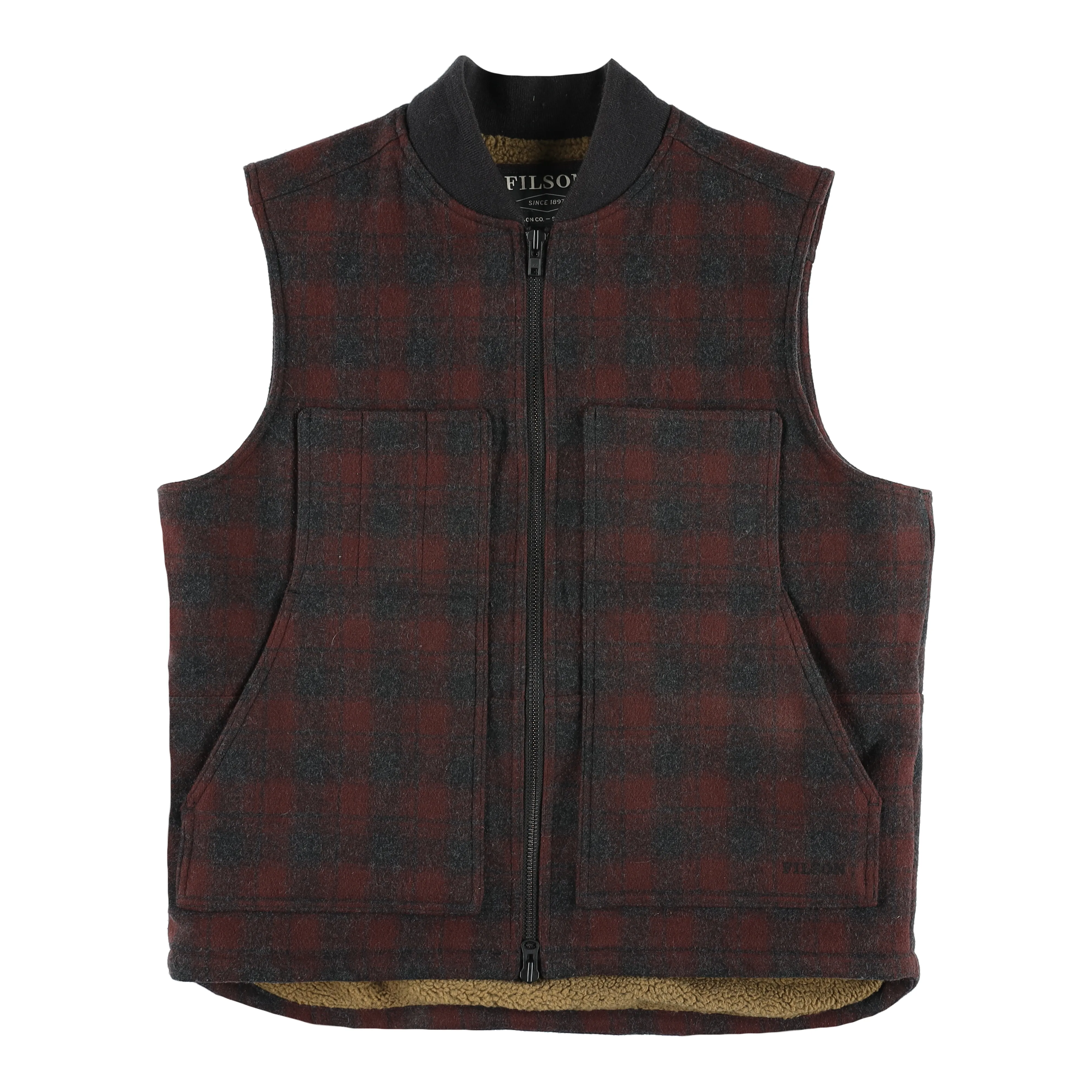 Lined Mackinaw Wool Work Vest