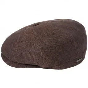 Linen Hatteras Cap - Brown