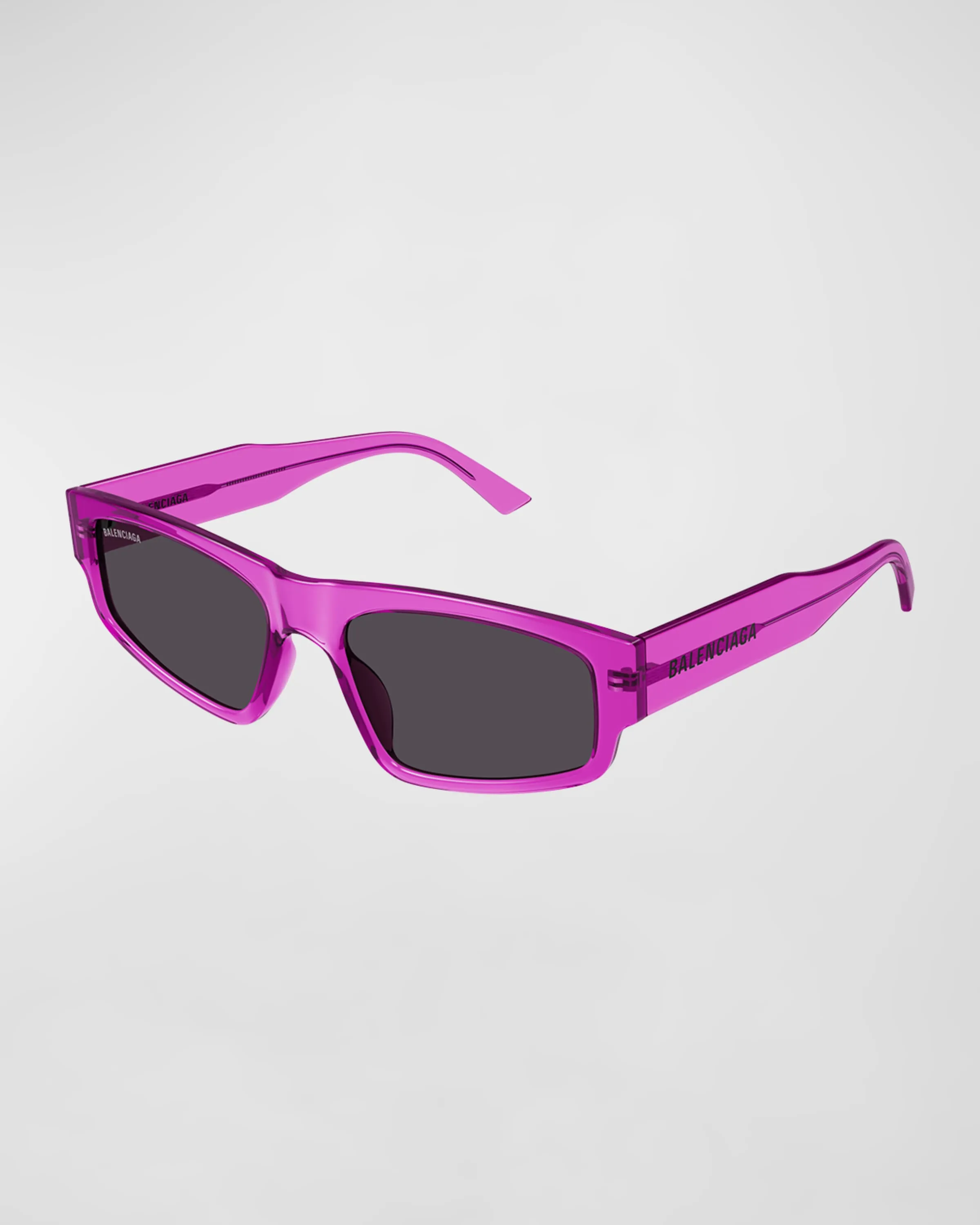 Logo Acetate Rectangle Sunglasses