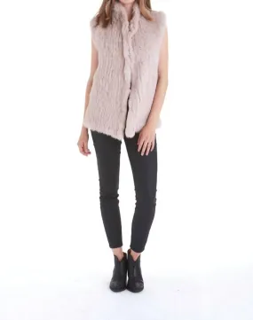 LOVE TOKEN - Eliza Genuine Real Rabbit Fur Vest