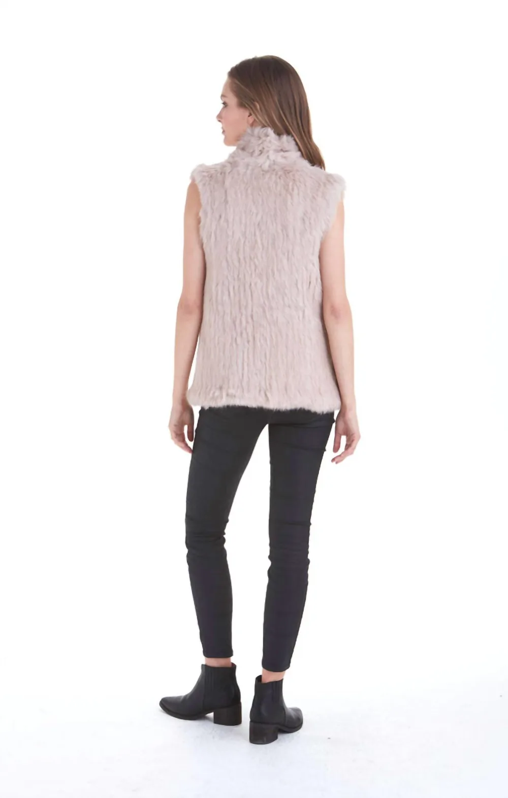 LOVE TOKEN - Eliza Genuine Real Rabbit Fur Vest