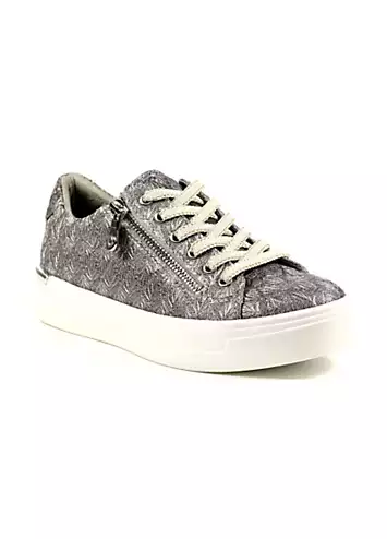 Lunar Layne Pewter Trainers | Grattan