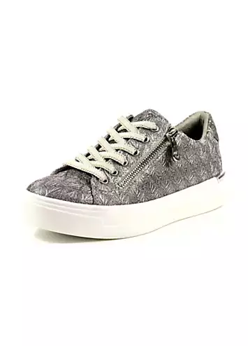 Lunar Layne Pewter Trainers | Grattan