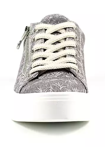 Lunar Layne Pewter Trainers | Grattan