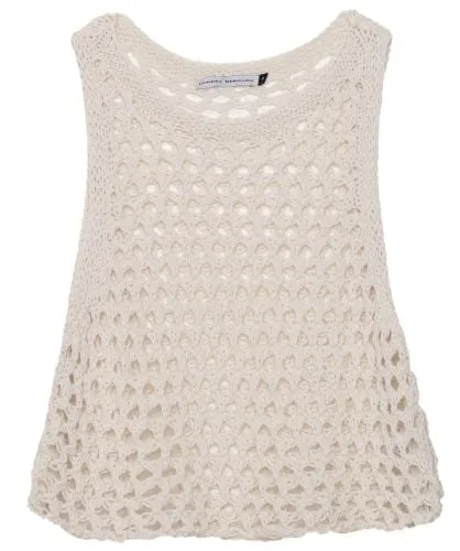 Lurdes Bergada Open Knit Sleeveless Top | Jules B