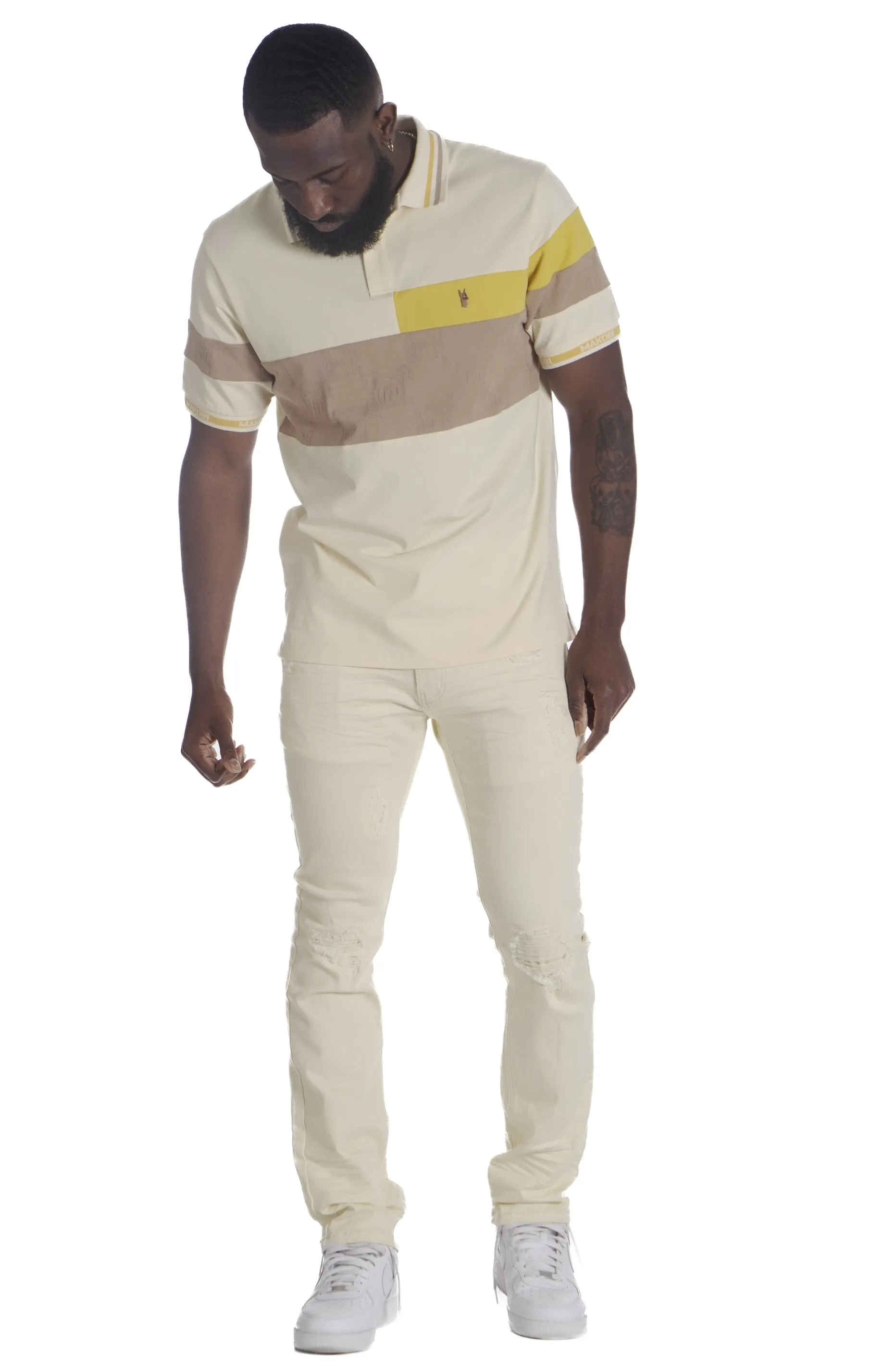 M368 Caspar Polo Shirt - Natural