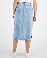 Macy's Nautica Jeans Women's Denim Utility Midi Skirt