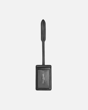 Maison Margiela Calf Leather Luggage Tag in Black