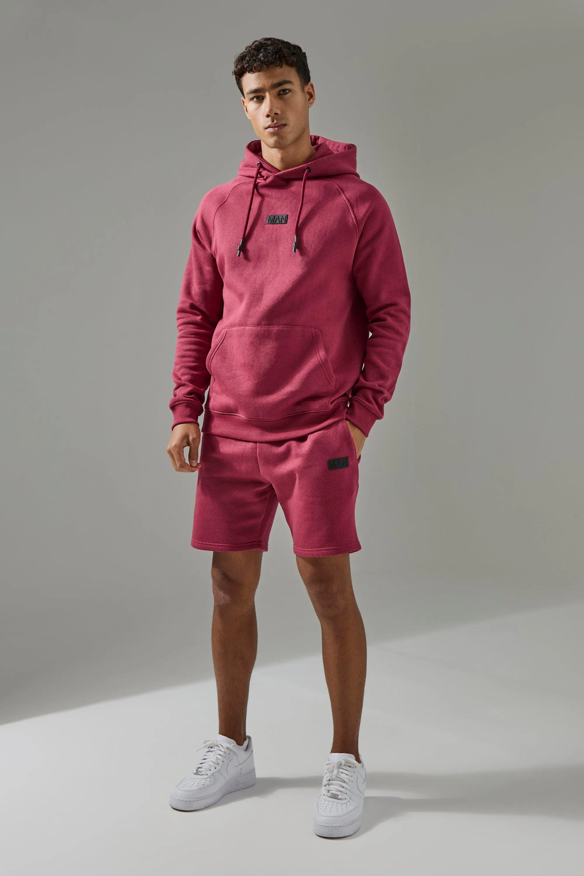 Man Active Hoodie & Short Tracksuit | boohooMAN UK