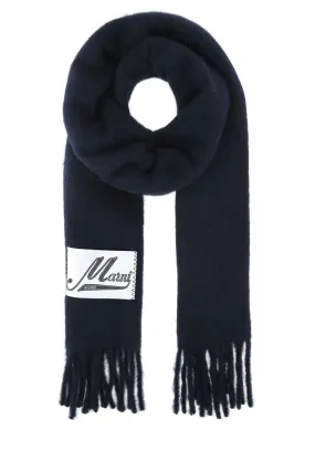 Marni Midnight Blue Alpaca Blend Scarf