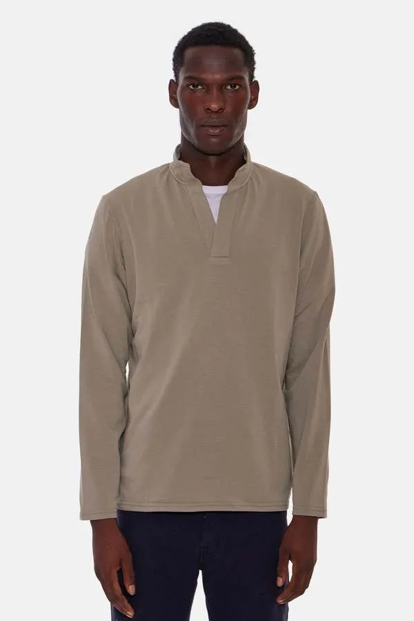 Mason Pop Collar Pullover - Sage