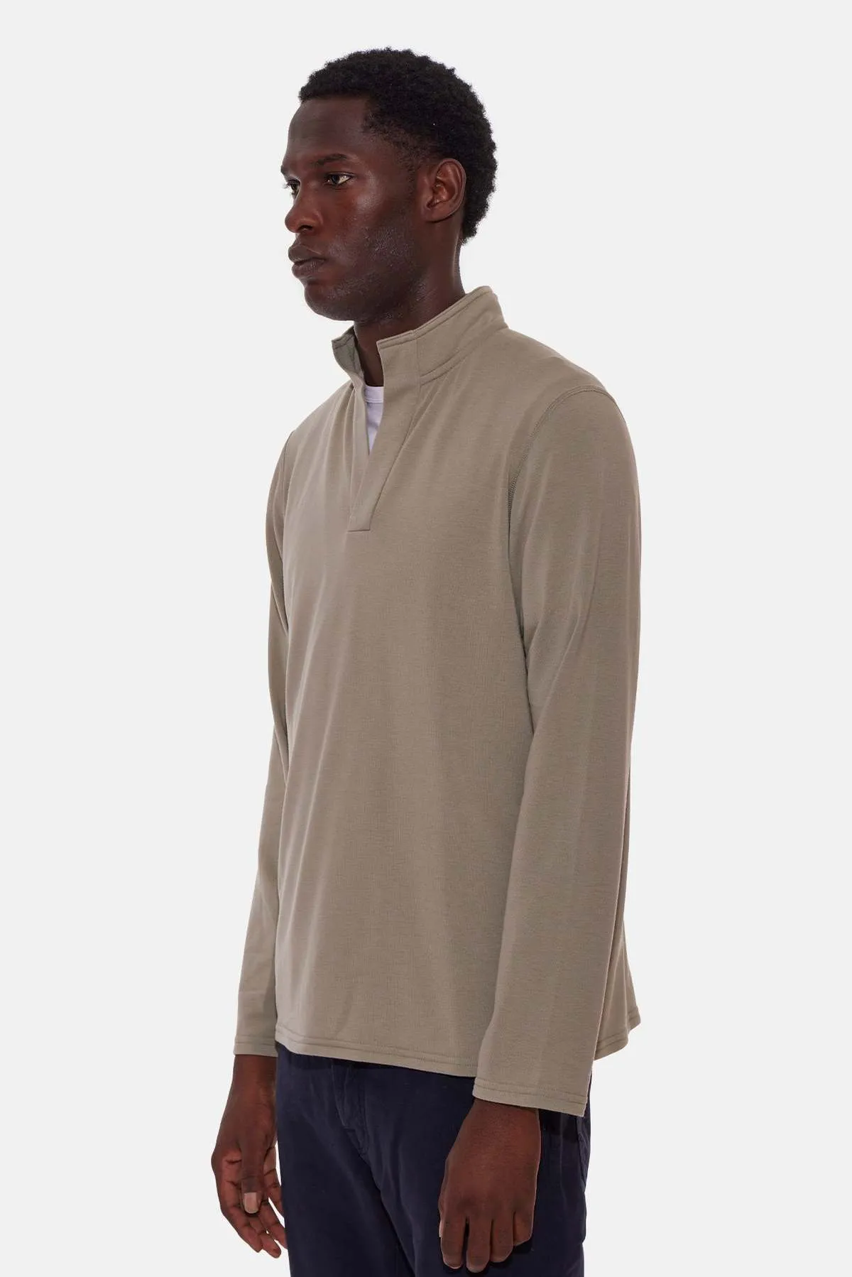 Mason Pop Collar Pullover - Sage