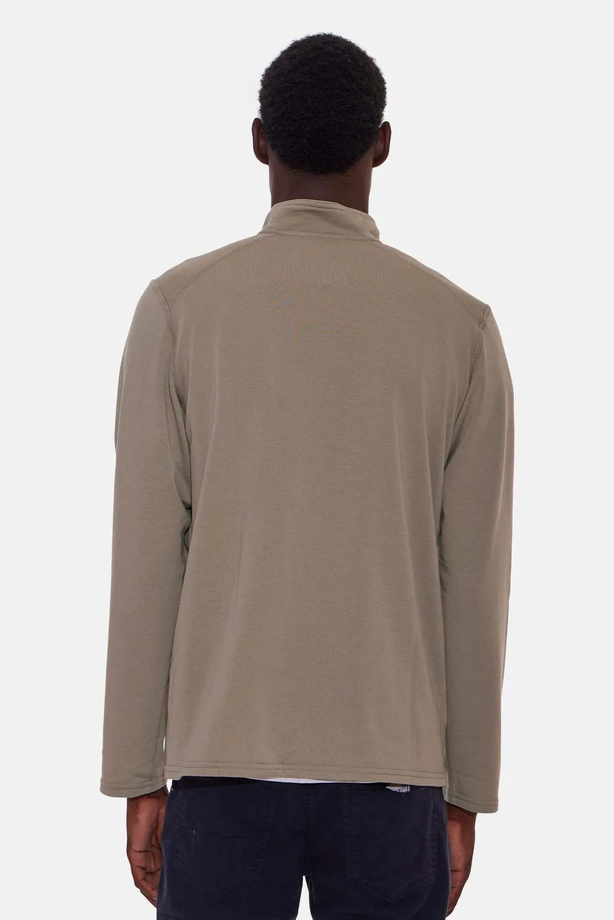 Mason Pop Collar Pullover - Sage