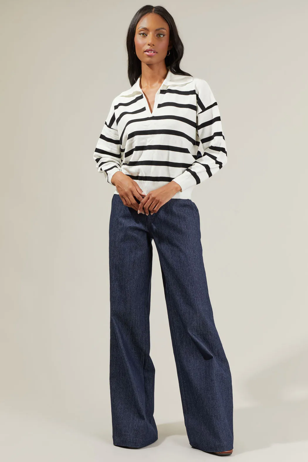 Maverick Denim Wide Leg Pants