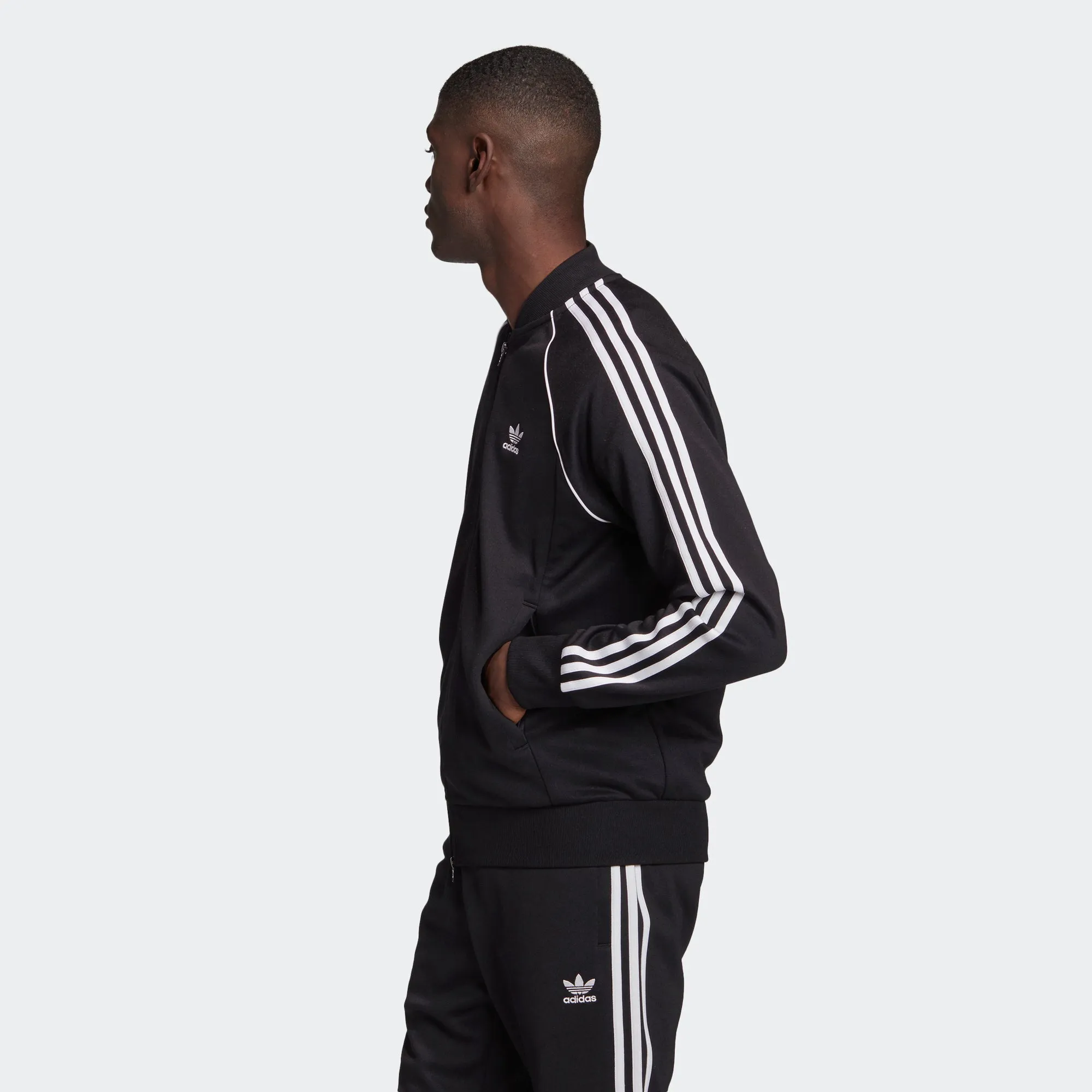 Men's adidas Originals Adicolor Classics Primeblue SST Track Jacket Black