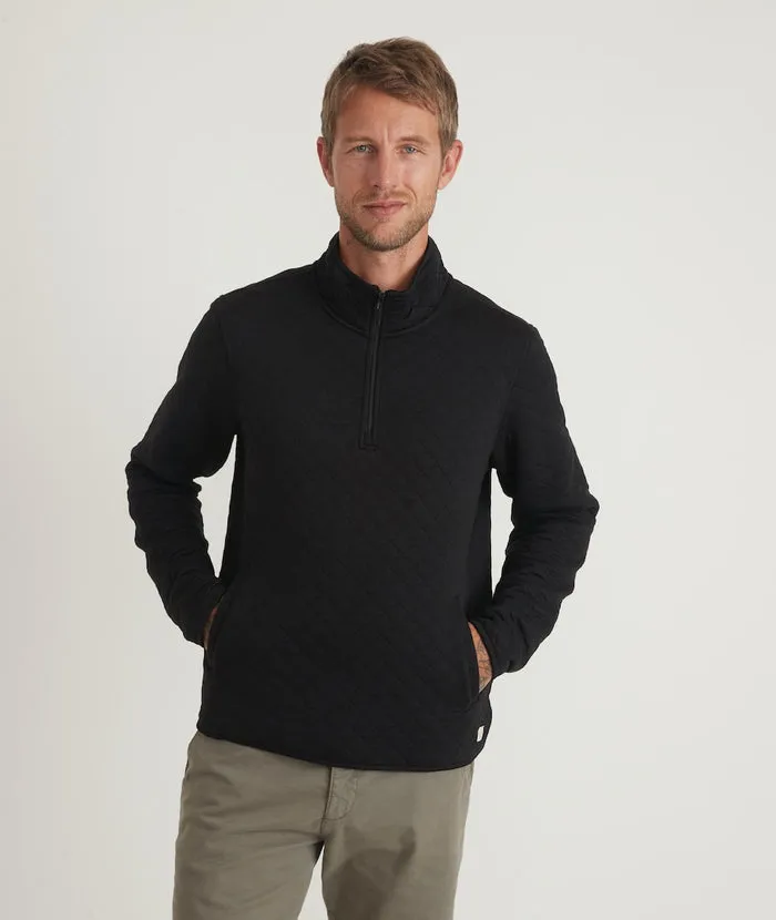 Men's Corbet Quarter Zip Pullover in Black