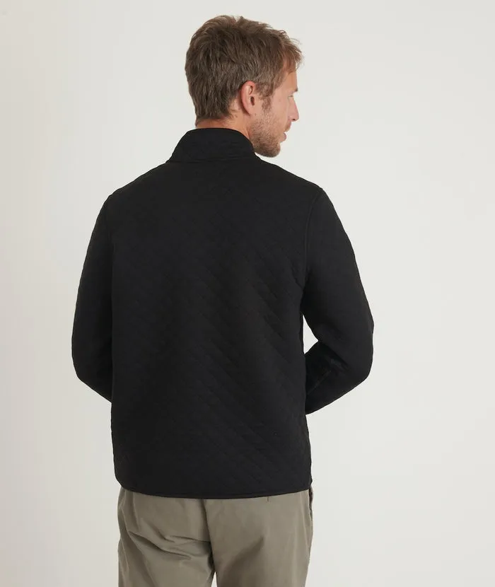 Men's Corbet Quarter Zip Pullover in Black