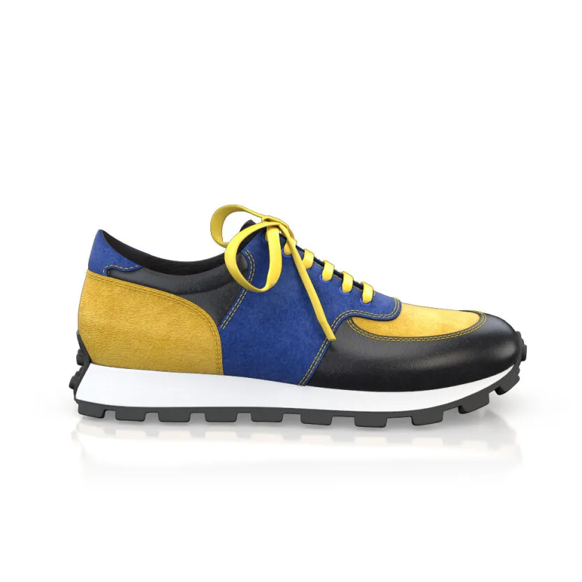 Men's Leather Running Sneakers 55039