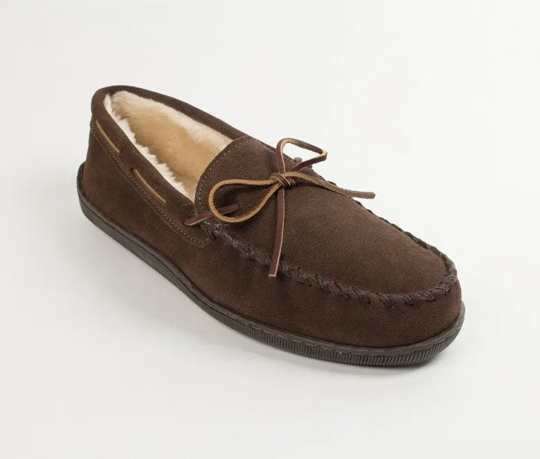 Men's Pile Lined Hardsole Slipper