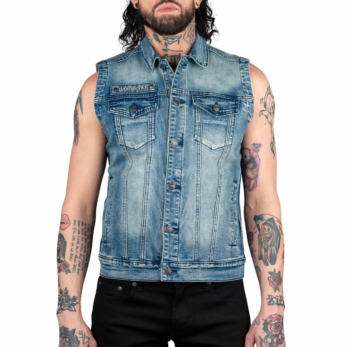 men's vest WORNSTAR - Idolmaker - Classic Blue - WSV-IMB  -  Metal-shop