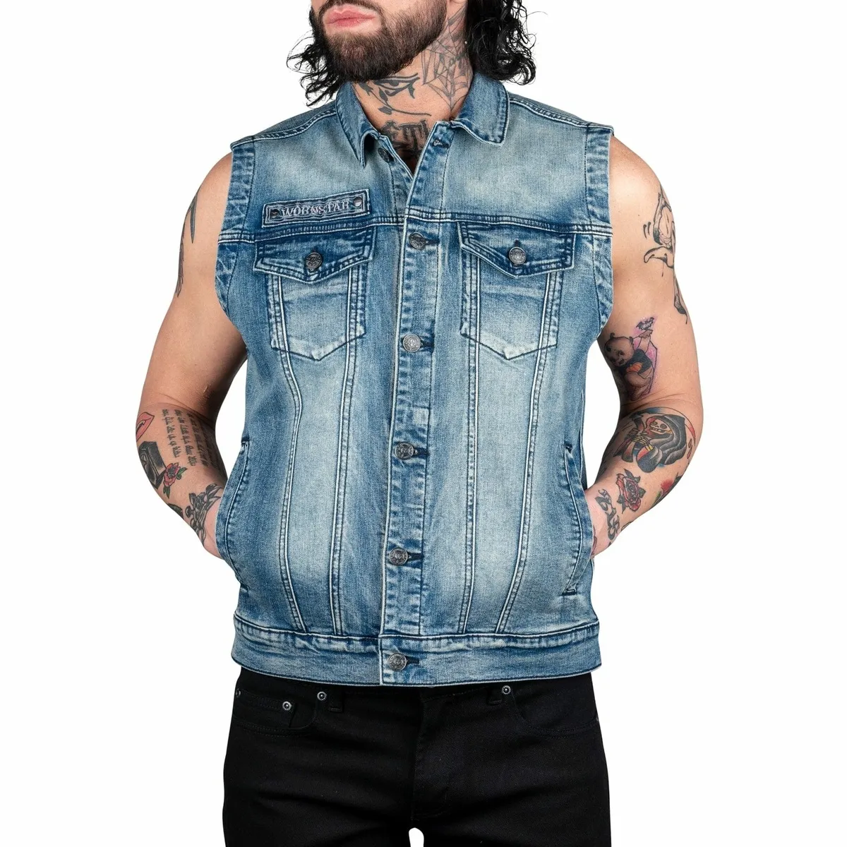 men's vest WORNSTAR - Idolmaker - Classic Blue - WSV-IMB  -  Metal-shop