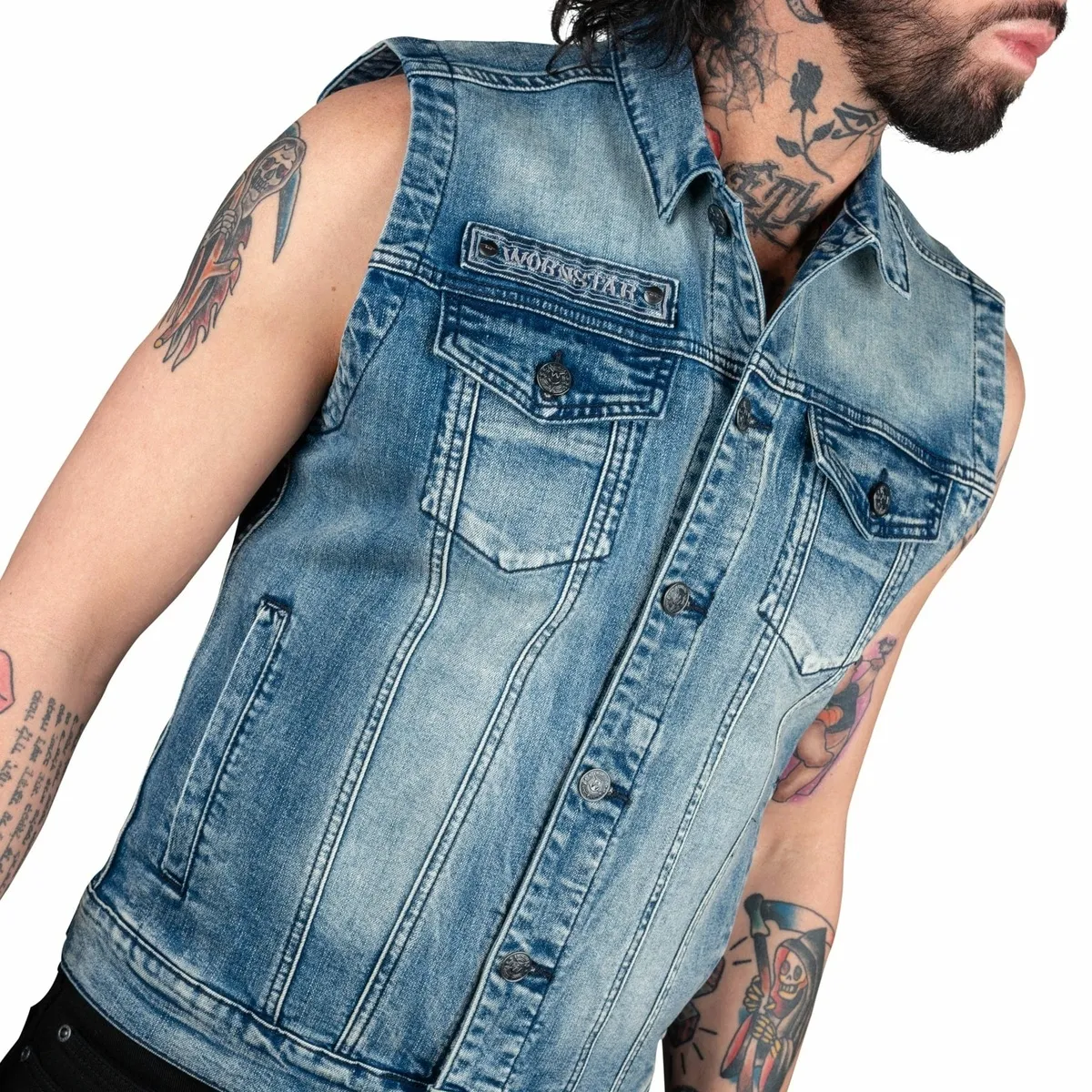 men's vest WORNSTAR - Idolmaker - Classic Blue - WSV-IMB  -  Metal-shop