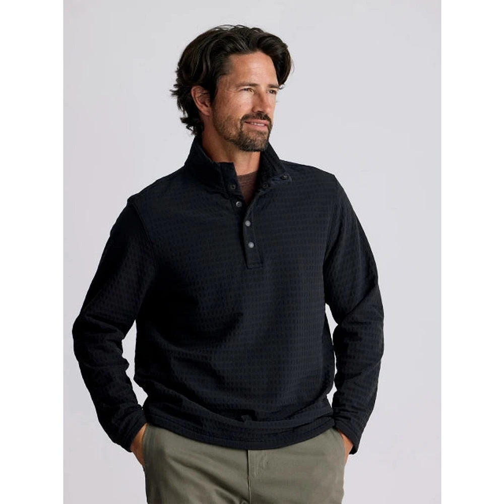 Men's Gridback Fleece Snap Pullover