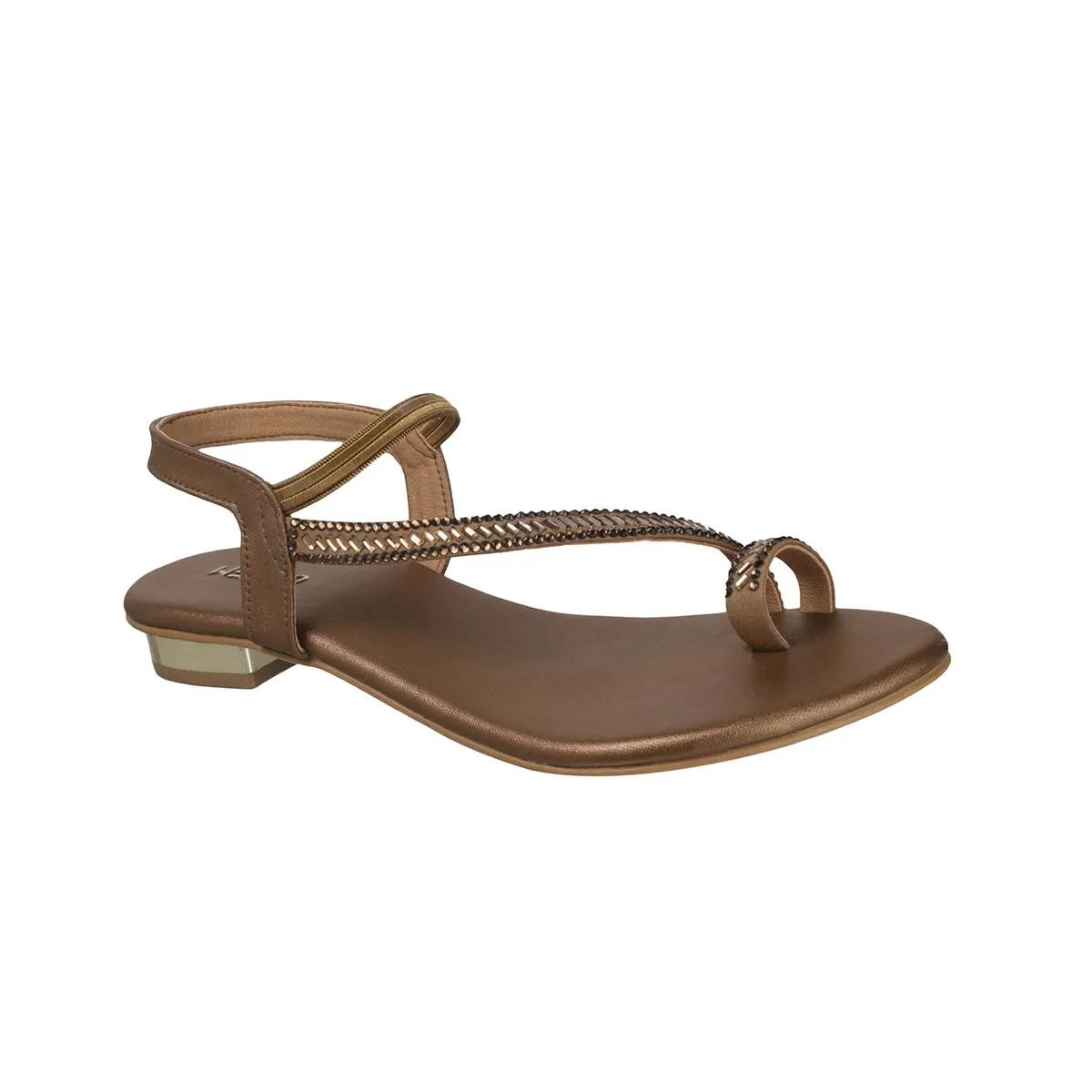 Metro Women Antic-gold Party Sandals