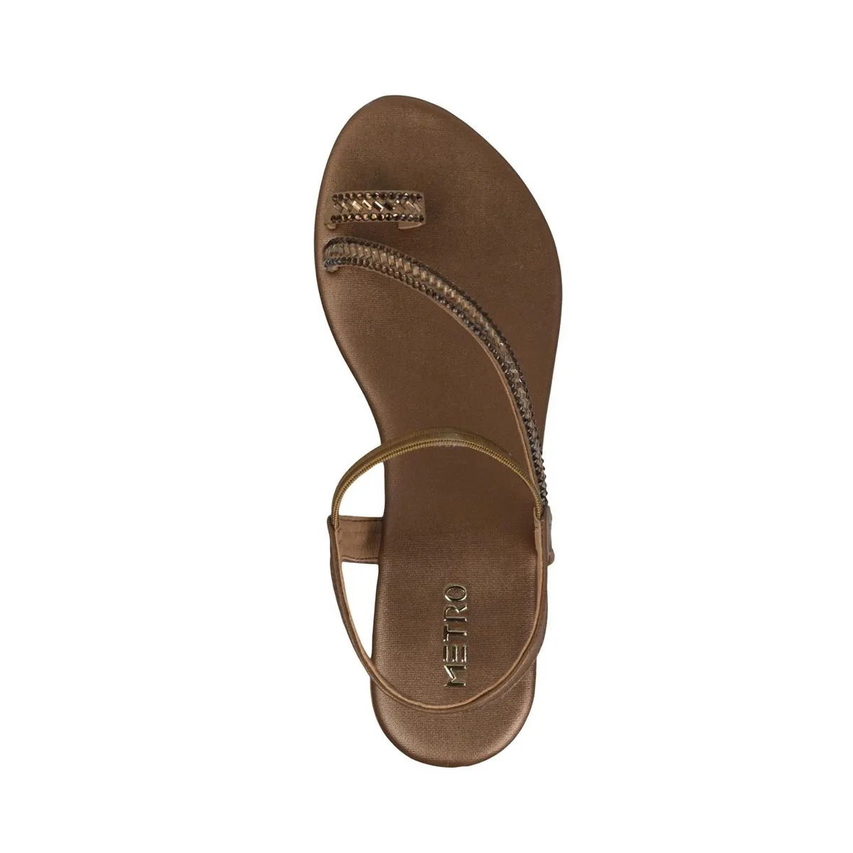 Metro Women Antic-gold Party Sandals