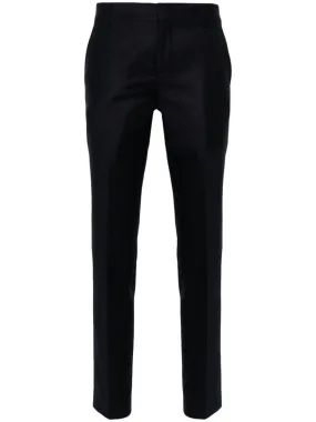 mid-rise tailored trousers