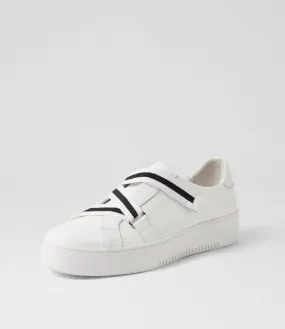 MIDAS Lenra White Leather Sneakers