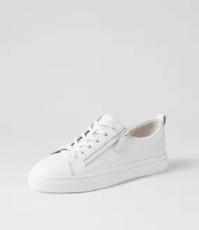 MIDAS Olar White Leather Sneakers