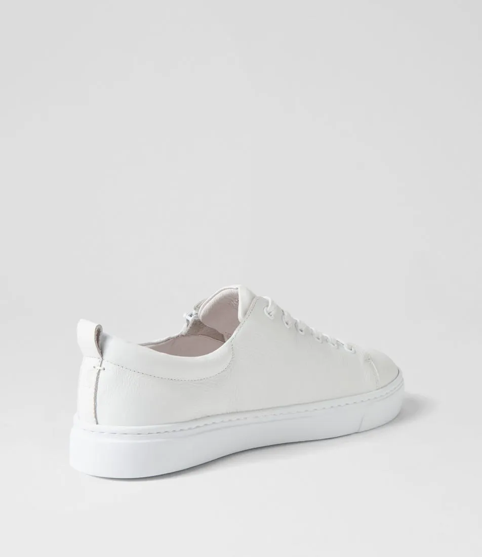 MIDAS Olar White Leather Sneakers